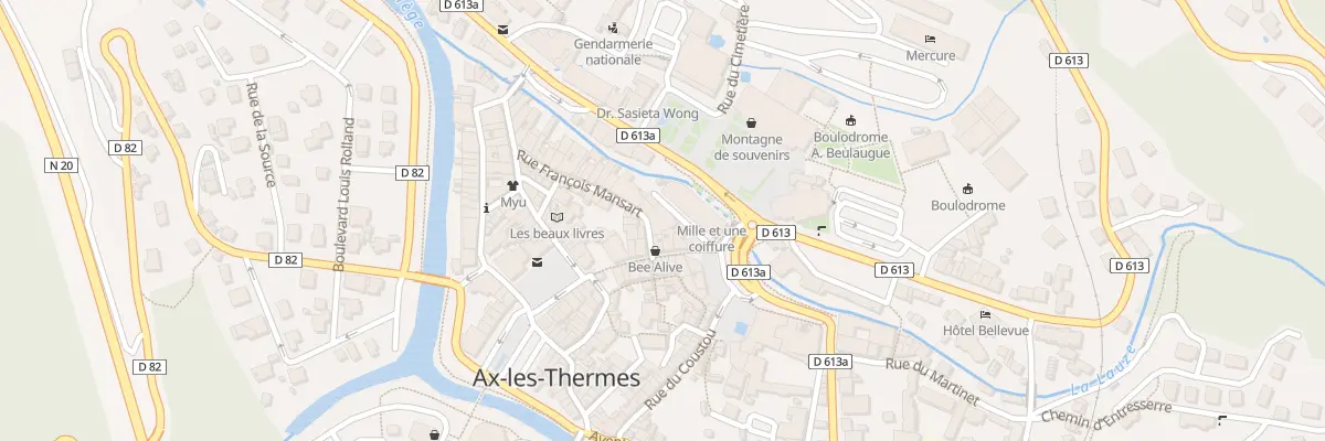 Plan du 4 Rue Francois Mansard à Ax-les-Thermes