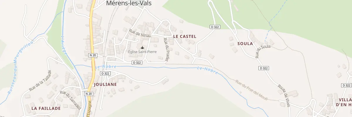 Plan du 118 Le Castel à Mérens-les-Vals
