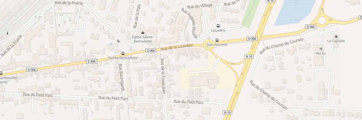 Plan du 80 Rue de la Louvière à Rambouillet