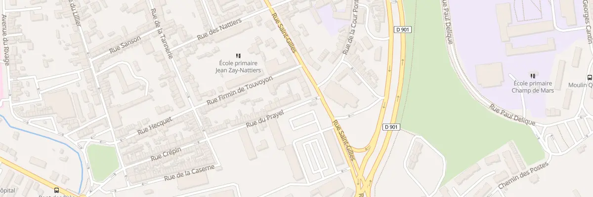 Plan du 56 Rue du Prayel à Abbeville