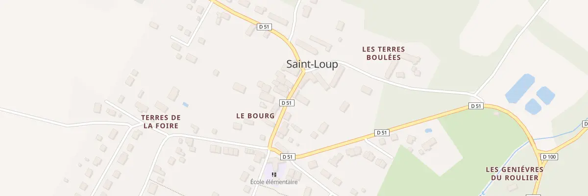 Plan du 8 Grande Rue à Saint-Loup
