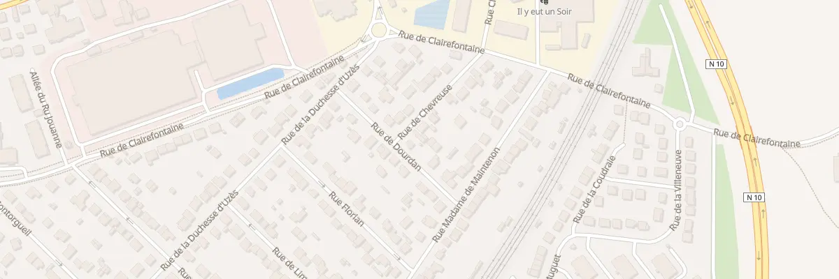 Plan du 2 Rue de Chevreuse à Rambouillet