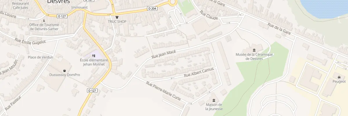 Plan du 14 Rue Jean Macé à Desvres