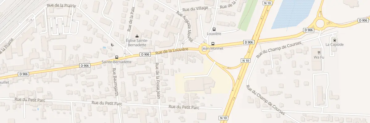 Plan du 90 Rue de la Louvière à Rambouillet