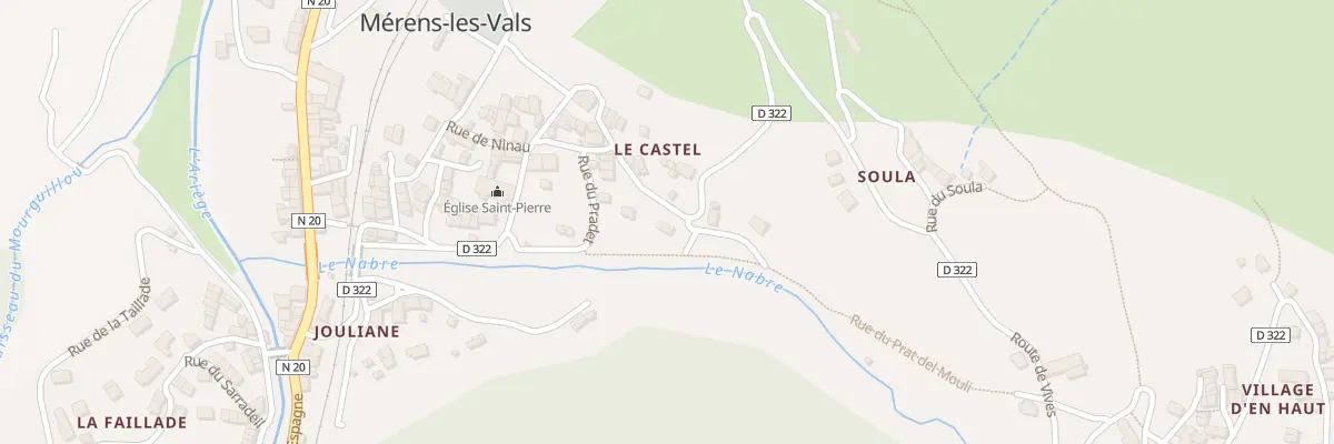 Plan du 89A Le Castel à Mérens-les-Vals