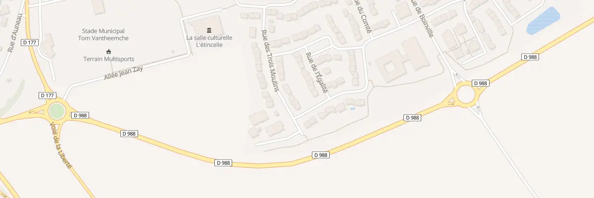 Plan du 15 Rue des Trois Moulins à Ablis