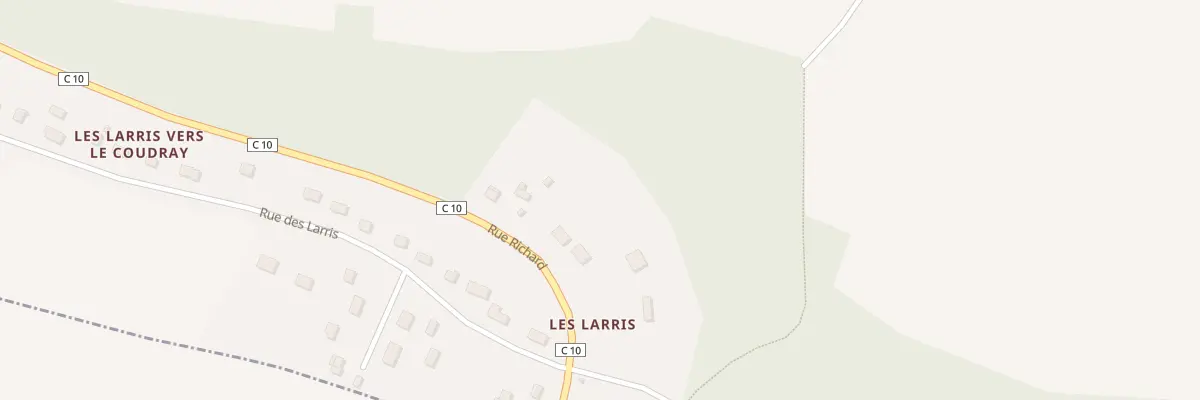 Plan du 256 Les Larris Vers le Coudray à Cuigy-en-Bray