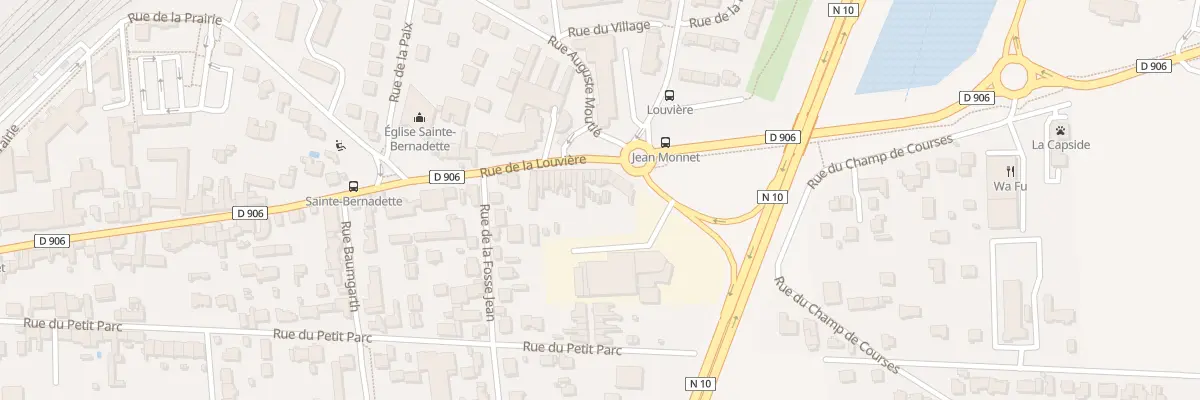Plan du 98 Rue de la Louvière à Rambouillet