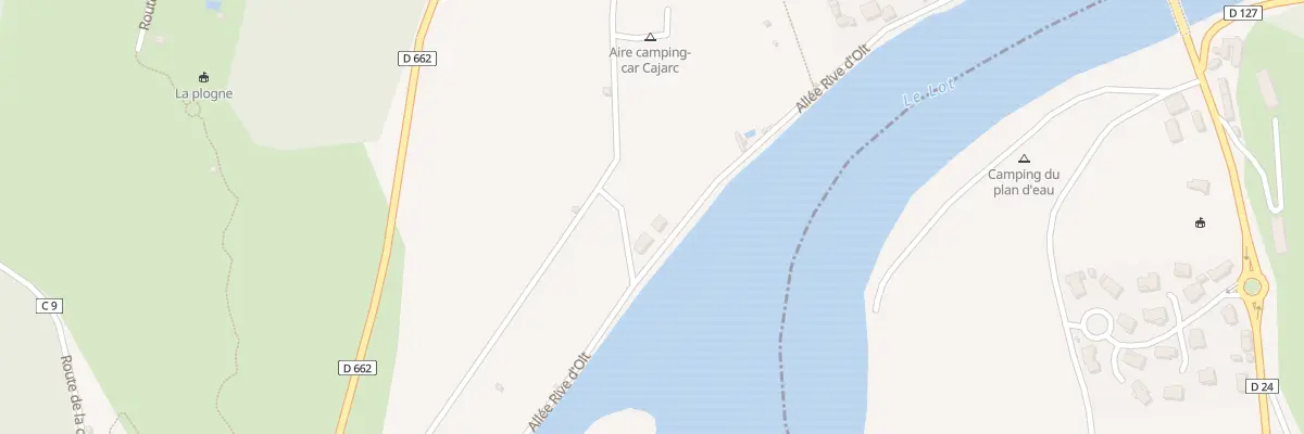 Plan du 344 All Rive d’Olt à Cajarc