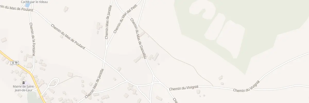 Plan du 161 Che du Mas de Daoudou à Saint-Jean-de-Laur