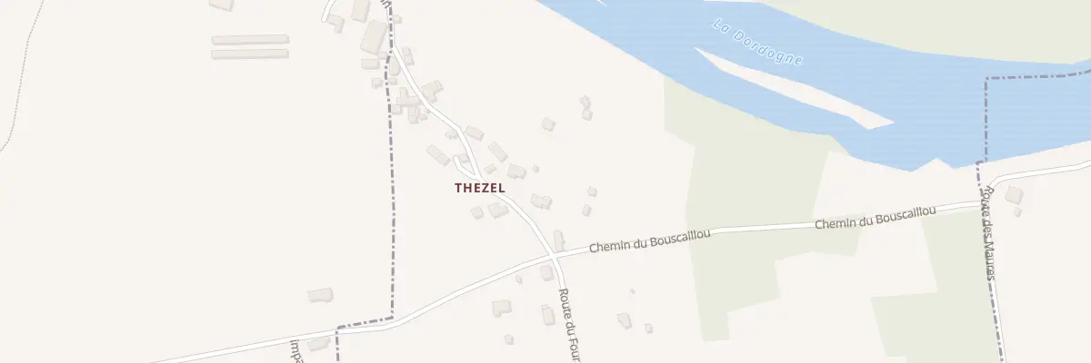 Plan du 5164 Thezel à Astaillac