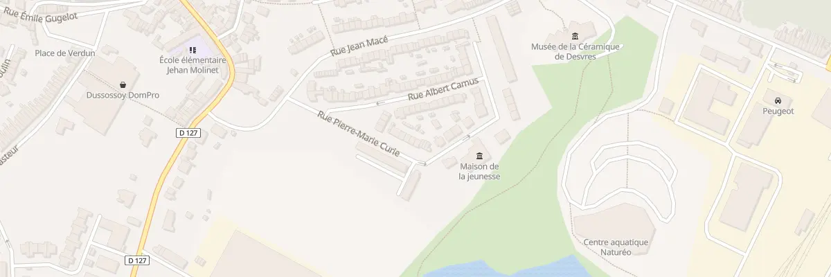 Plan du 7 Rue Pierre Marie Curie à Desvres