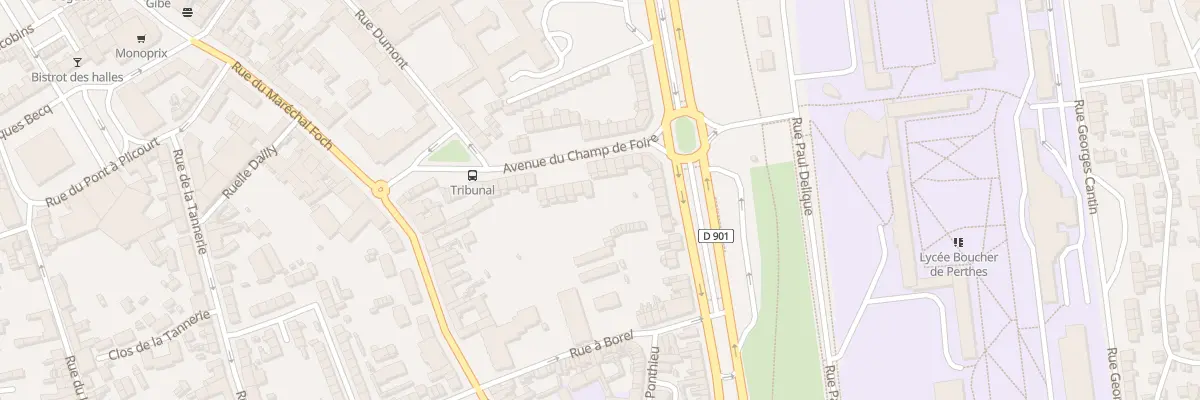 Plan du 26 Av du Champ de Foire à Abbeville