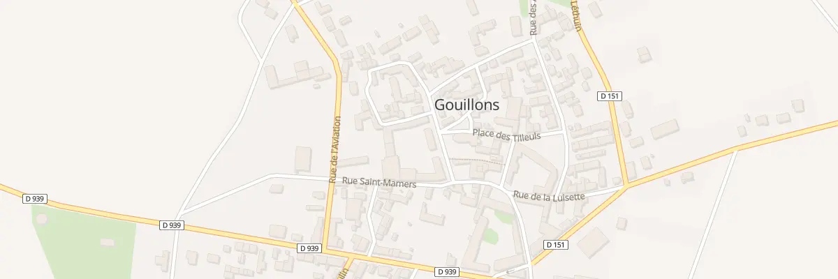 Plan du 1 Pl de l’Eglise à Gouillons