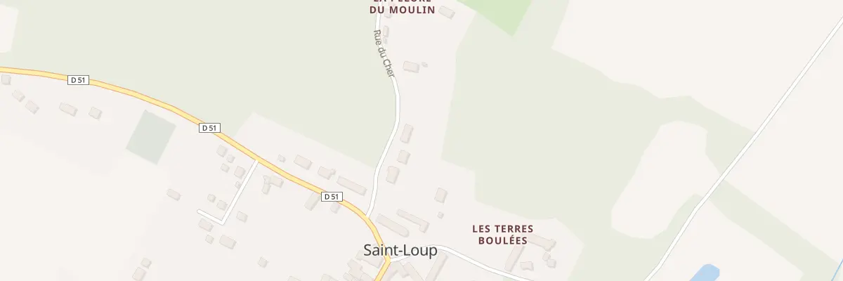 Plan du 8 Rue du Cher à Saint-Loup