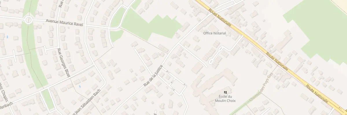 Plan du 70 Rue de la Justice à Ingré