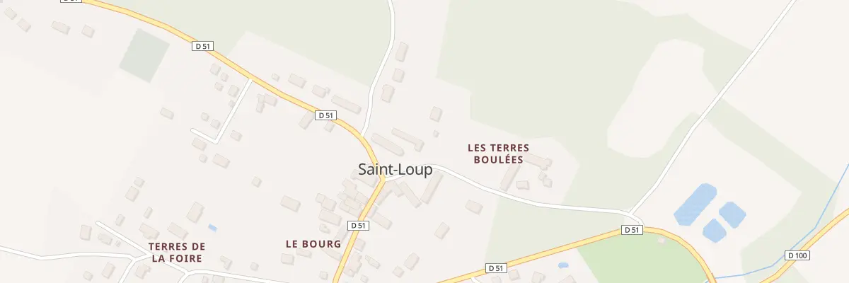 Plan du 1 Rue des Terres Boulées à Saint-Loup