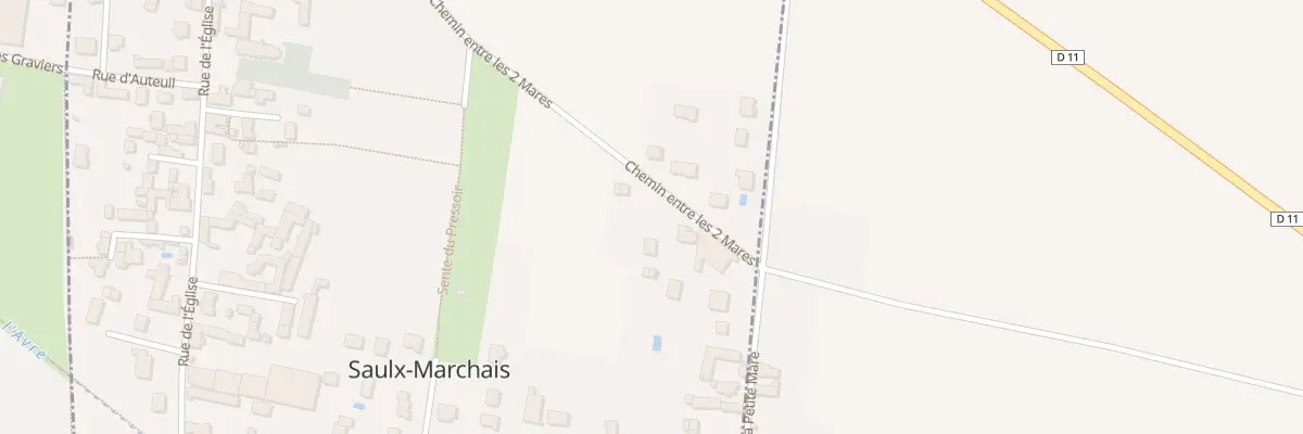 Plan du 3 Che Entre les 2 Mares à Saulx-Marchais