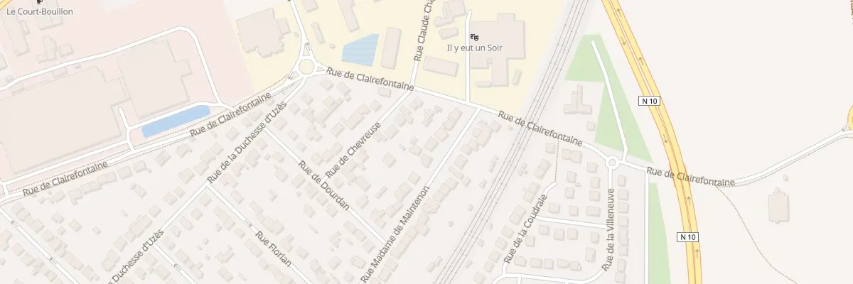 Plan du 107 Rue Madame de Maintenon à Rambouillet