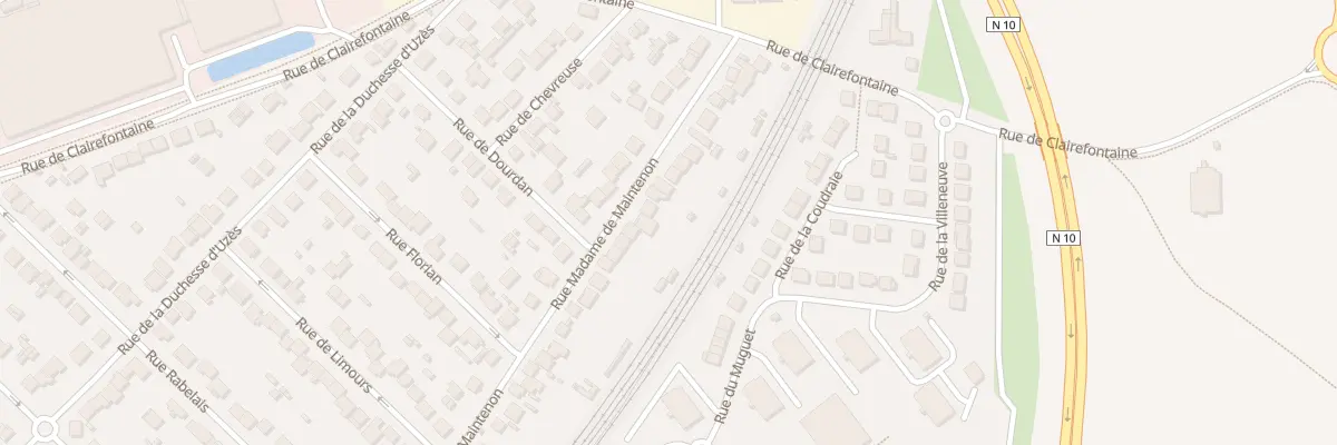 Plan du 134 Rue Madame de Maintenon à Rambouillet