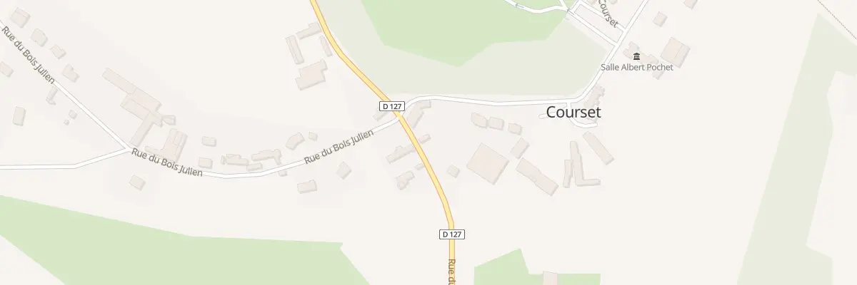 Plan du 25 Rue de la Vallée à Courset