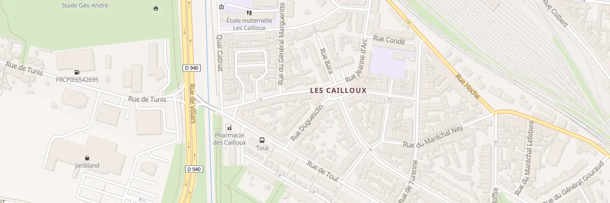 Plan du 3 Rue Marceau à Calais