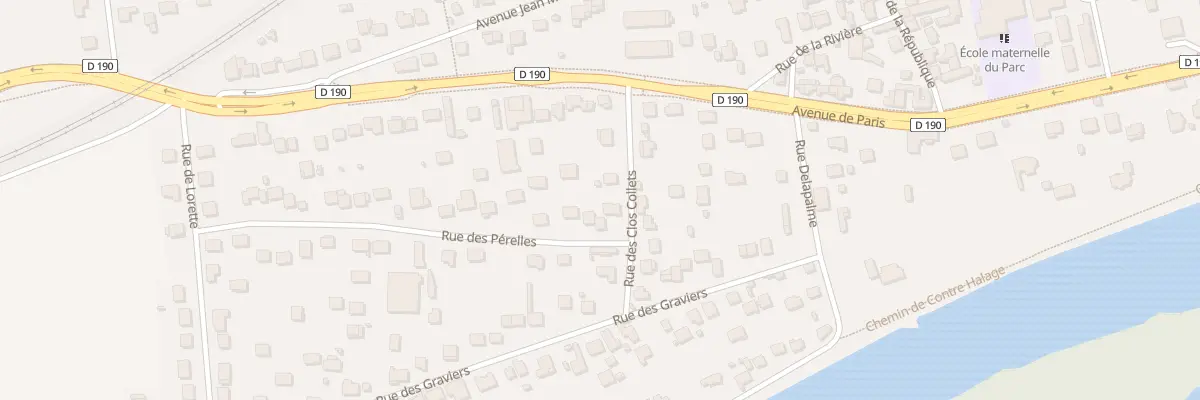 Plan du 2 Rue des Pérelles à Juziers