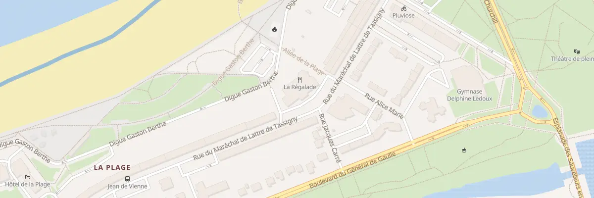 Plan du 216 Rue Mal de Lattre de Tassigny à Calais