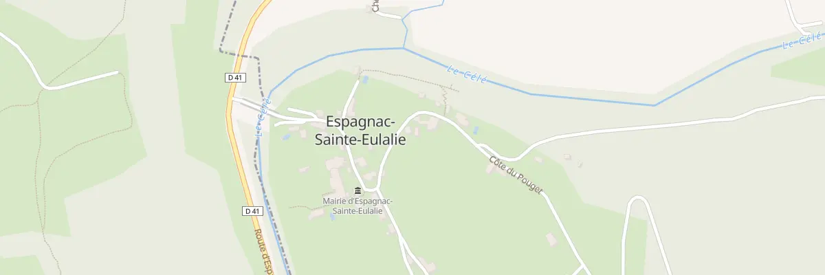 Plan du 5291F Le Pouget à Espagnac-Sainte-Eulalie