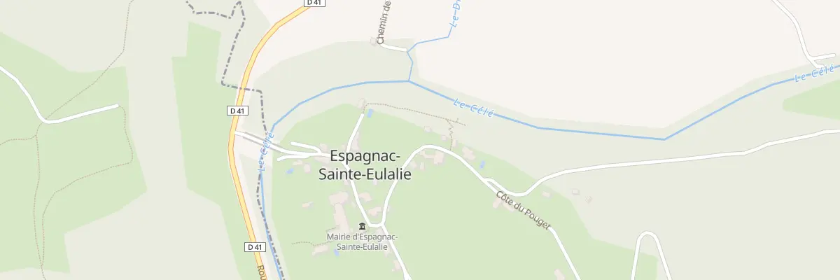 Plan du 5475F Le Pouget à Espagnac-Sainte-Eulalie