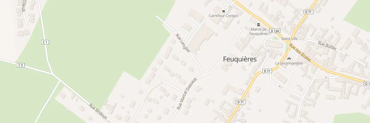 Plan du 1 Rue Lenglier à Feuquières