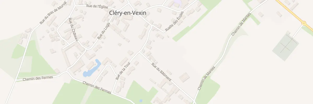 Plan du 14 Rue du Bâtiment à Cléry-en-Vexin