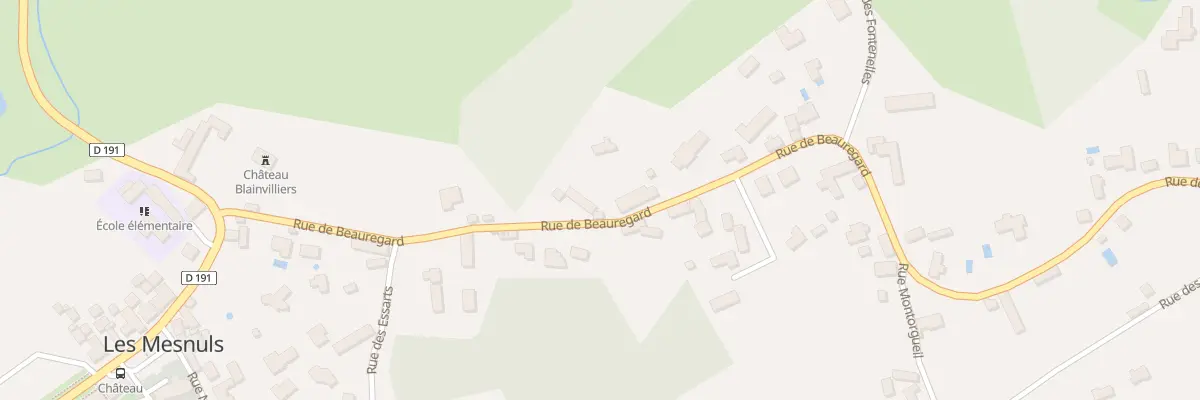 Plan du 5T Rue de Beauregard aux Mesnuls