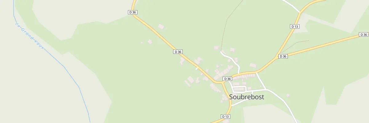 Plan du 5002 Le Bourg à Soubrebost