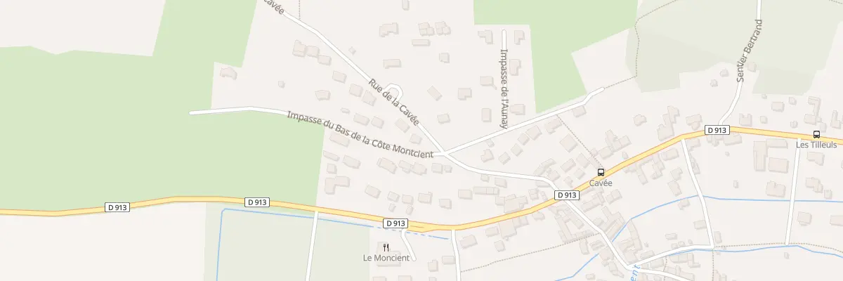 Plan du 2 Imp du Bas de la Cote Montcien à Oinville-sur-Montcient