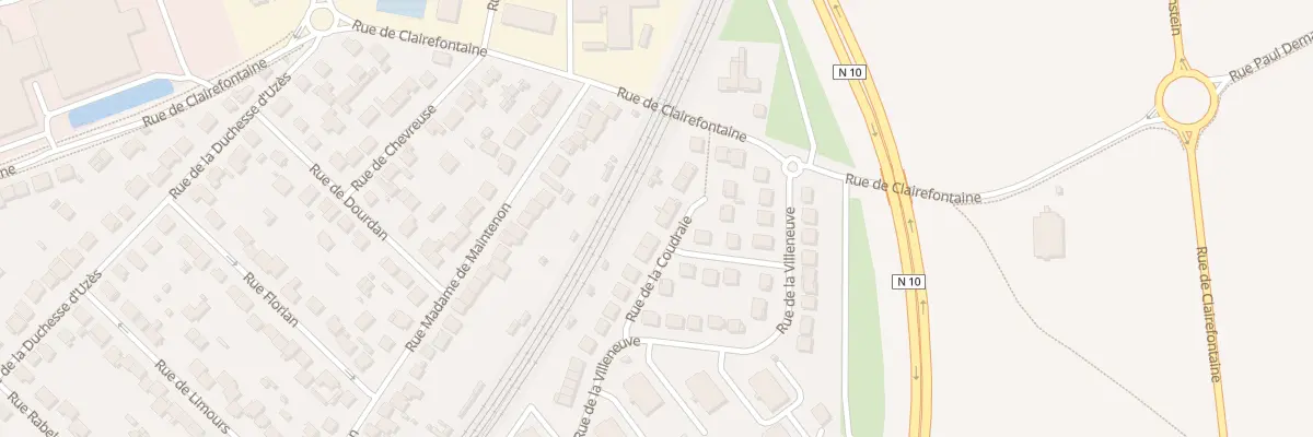 Plan du 13 Rue de la Coudraie à Rambouillet
