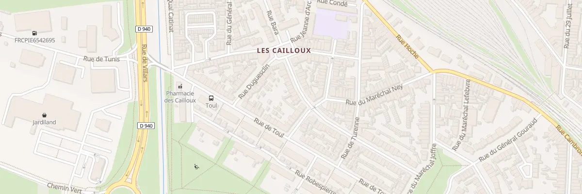 Plan du 16 Rue du Mal Kellermann à Calais