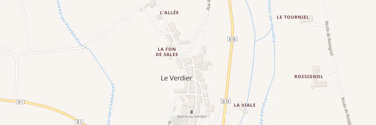 Plan du 5030 Le Verdier au Verdier