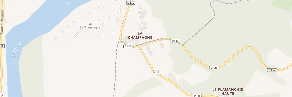 Plan du 2432 Rte de la Flamanchie à Bassignac-le-Bas