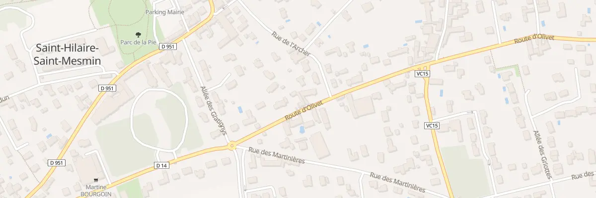 Plan du 517 Rte d’Olivet à Saint-Hilaire-Saint-Mesmin