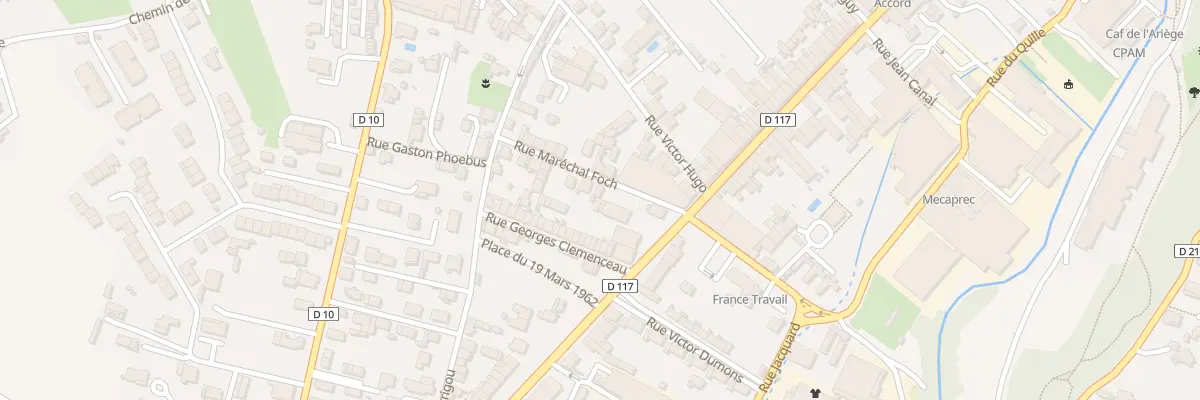 Plan du 1 Rue Maréchal Foch à Lavelanet
