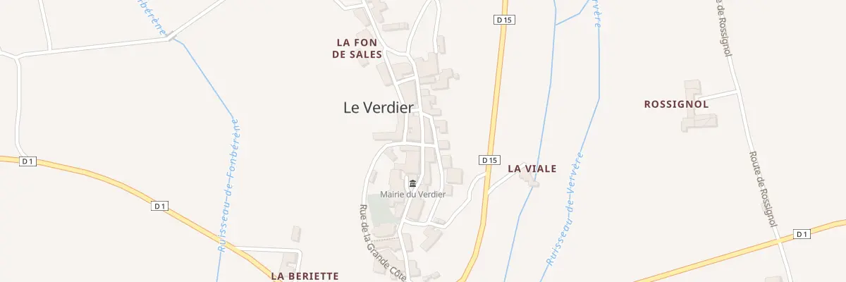 Plan du 1 Gr Grande Rue au Verdier