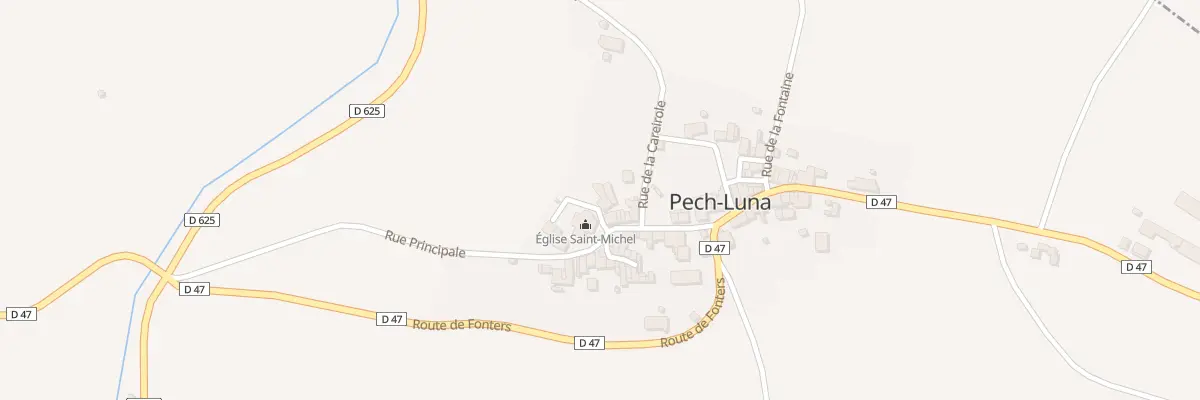 Plan du 1 Pl de l’Eglise à Pech-Luna