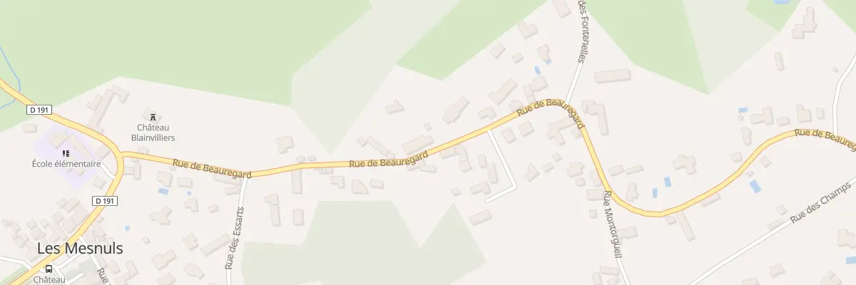 Plan du 9 Rue de Beauregard aux Mesnuls