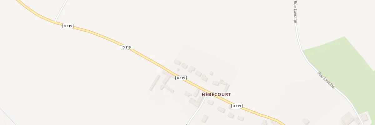 Plan du 590 Rue d’Hébécourt à Saulchoy