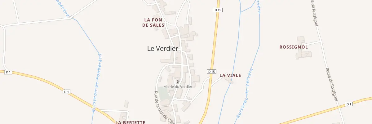 Plan du 2 Gr Grande Rue au Verdier