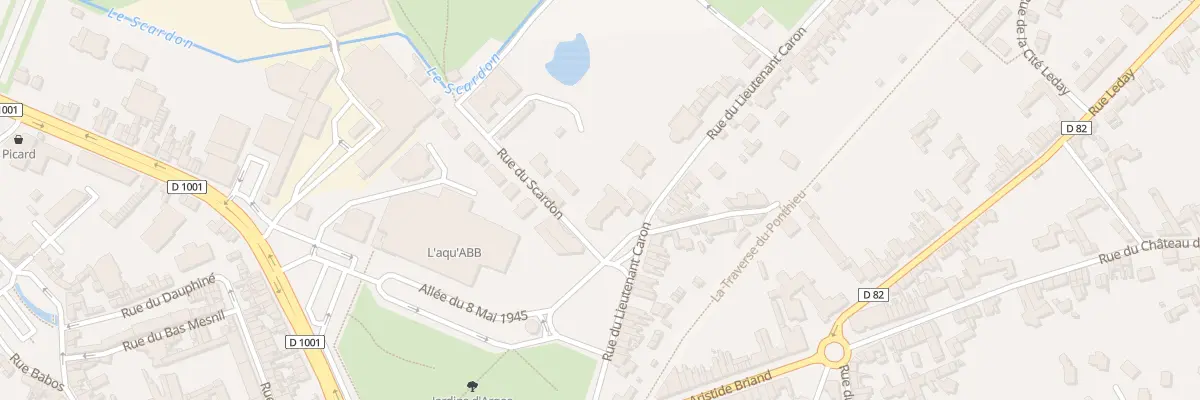 Plan du 2 Rue du Scardon à Abbeville