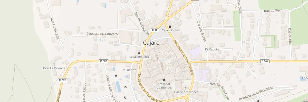 Plan du 2 Rue Centrale à Cajarc