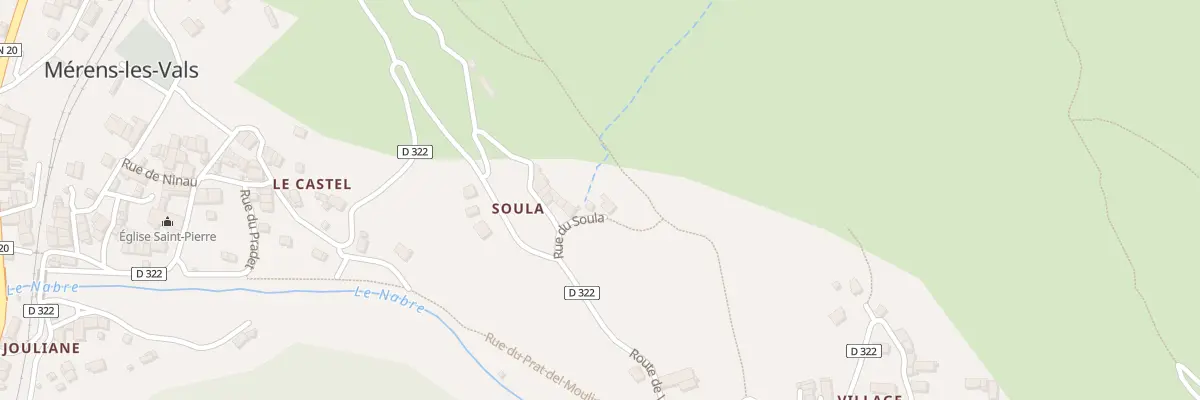 Plan du 152 Le Soula à Mérens-les-Vals