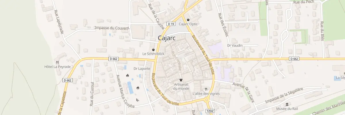 Plan du 12 Rue Centrale à Cajarc